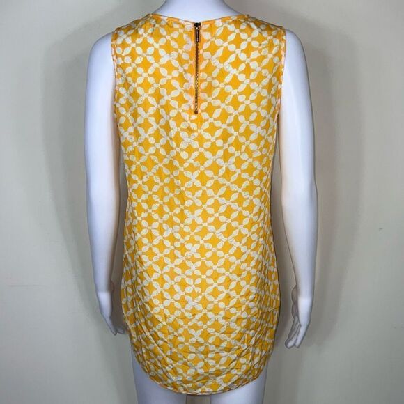 Michael‎ Kors Yellow & White Zip-Back Shell - Picture 5 of 13